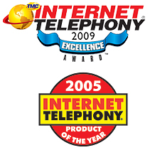 --Image: Internet Telephony 2005 Product of the Year & 2009 Excellence Award --