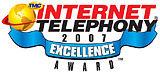 --Image: Internet Telephony 2007 Excellence Award  --