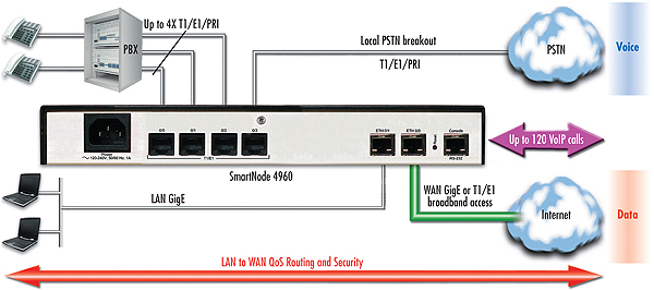 SmartNode 4960 application diagram