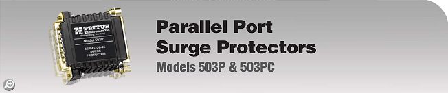Model 503P & 503PC - Parallel Port, Surge Protectors Model 503P & 503PC - Parallel Port, Surge Protectors