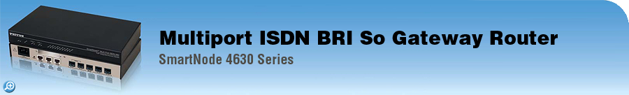 SmartNode� 4630 Series&nbsp;ISDN BRI Gateway-Router, Dual-Ethernet, 3/5 BRI-ports