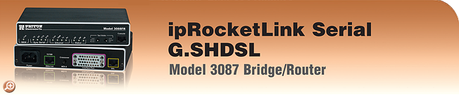 ipRocketLink� Model 3087&nbsp;Serial G.SHDSL Bridge/Router