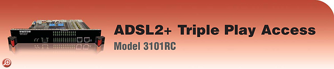 Model 3101RC&nbsp;ADSL2/2+ Triple Play Access IpDSLAM Module