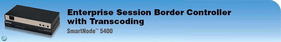 SmartNode� 5400&nbsp;Enterprise Session Border Router with Transcoding