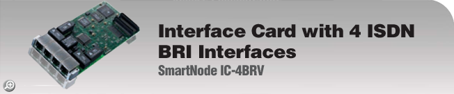 SmartNode™ Interface Card IC-4BRV - Interface Card with 4 ISDN BRI Interfaces SmartNode™ Interface Card IC-4BRV - Interface Card with 4 ISDN BRI Interfaces