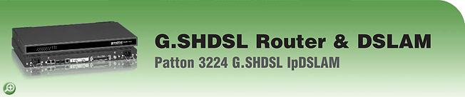 Model 3224 - G.SHDSL Router & IpDSLAM Model 3224 - G.SHDSL Router & IpDSLAM