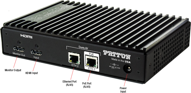 FiberPlex FPX6000T rear view