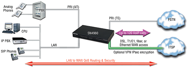 SmartNode 4960 application diagram