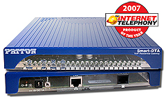 Patton receives INTERNET TELEPHONY Excellence Award