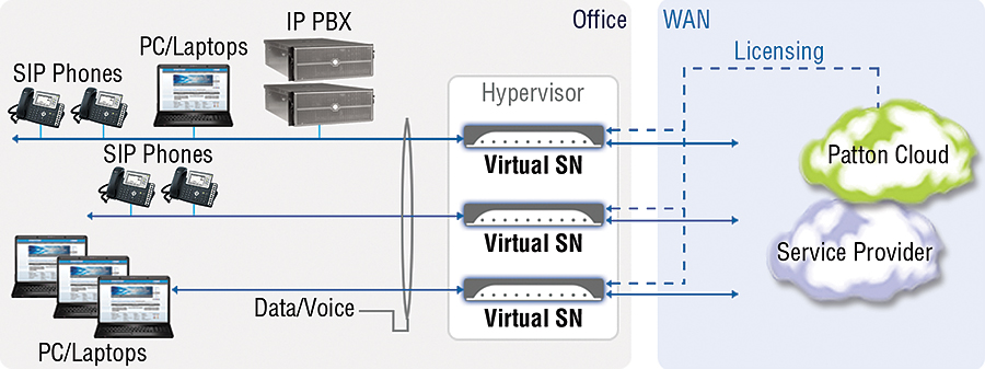 Virtual SmartNode application diagram