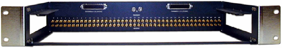 Photo of Patton's OEM Ultra-High-Density G.703 Balun Panel