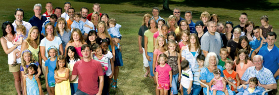 photo of extended Patton Family