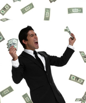 raining money