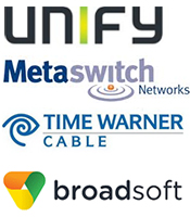 Partner Logos - Unify, TWC, BSFT, Metaswitch