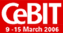 CeBIT Logo. Hannover, Germany. 9-15 March 2006