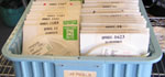 Photo of cart containing RoHS-compliant materials