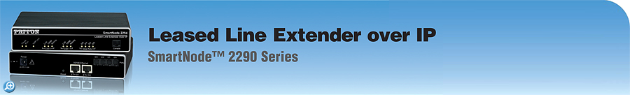 Analog-over-IP Leased Line Extender 2 or 4 lines | Patton SmartNode 2290
