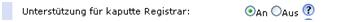 SNOM option 'broken registrar'